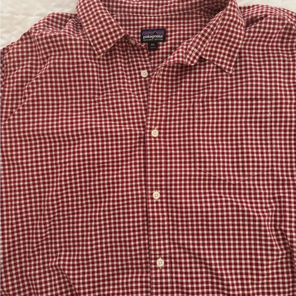 Patagonia Men's Red Checkered Shirt XXL